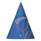 Supergirl en Logo gekleurde contouren Feesthoedjes (Links)