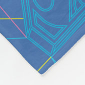 Supergirl en Logo gekleurde contouren Fleece Deken (Hoek)