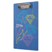 Supergirl en Logo gekleurde contouren Klembord (Links)