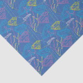 Supergirl en Logo gekleurde contouren Tissuepapier (Detail)