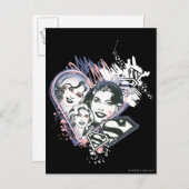 Supergirl Face Collage Briefkaart (Voorkant / Achterkant)