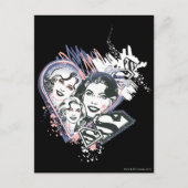 Supergirl Face Collage Briefkaart (Voorkant)