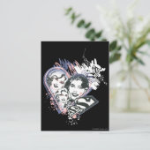 Supergirl Face Collage Briefkaart (Staand voorkant)