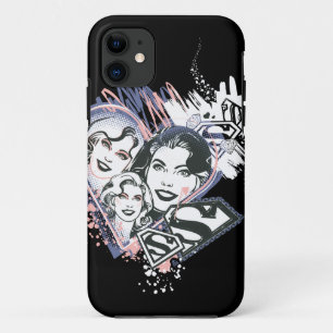 Supergirl Face Collage Case-Mate iPhone Case