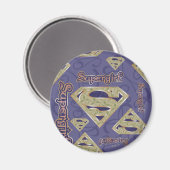 Supergirl Fancy Logo Collage Magneet (Voorkant / Achterkant)