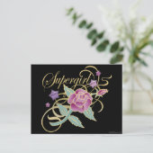 Supergirl Fancy Rozen Briefkaart (Staand voorkant)