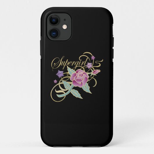 Supergirl Fancy Rozen Case-Mate iPhone Case (Achterkant)