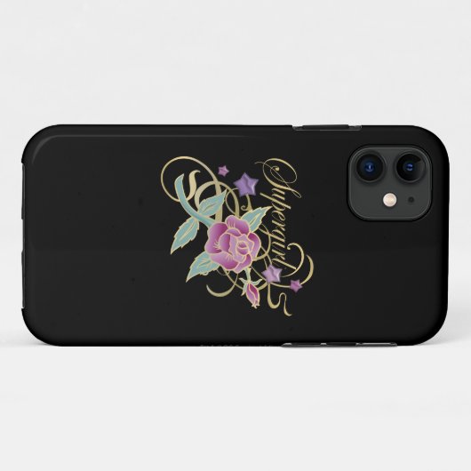 Supergirl Fancy Rozen Case-Mate iPhone Case (Achterkant (horizontaal))