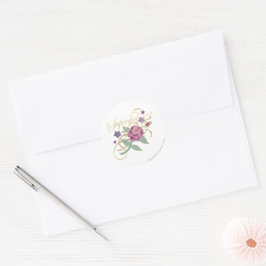 Supergirl Fancy Rozen Ronde Sticker (Envelop)