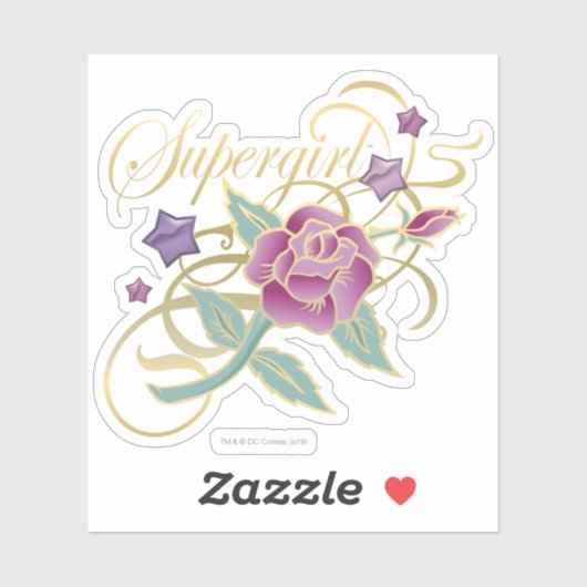 Supergirl Fancy Rozen Sticker (Vel)