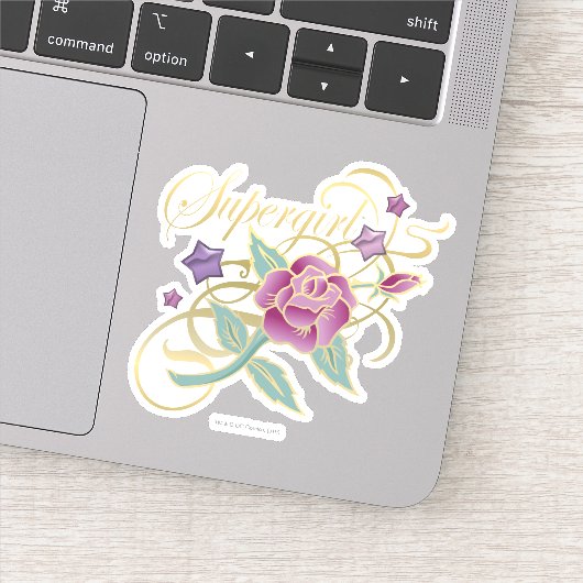 Supergirl Fancy Rozen Sticker (Detail)