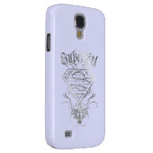 Supergirl Fancy Silver Logo Case-Mate Samsung Galaxy Hoesje (Back/Rechts)