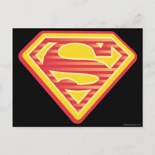 Supergirl Far-Out Logo Briefkaart (Voorkant)