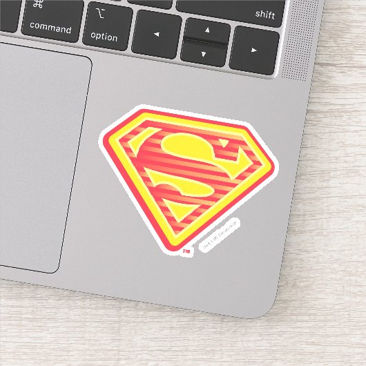 Supergirl Far-Out Logo Sticker (Detail)