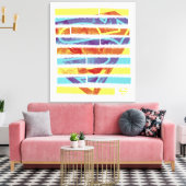 Supergirl Filmstrip Canvas Afdruk (Insitu (Woonkamer))