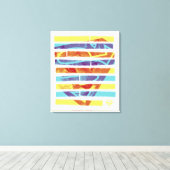 Supergirl Filmstrip Canvas Afdruk (Insitu (Houten vloer))