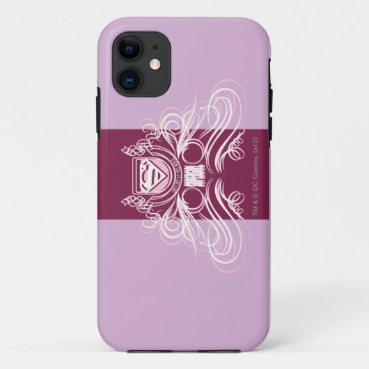 Supergirl Flourish Design Case-Mate iPhone Case (Achterkant)