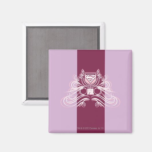 Supergirl Flourish Design Magneet (Voorkant / Achterkant)