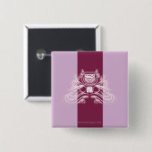 Supergirl Flourish Design Vierkante Button 5,1 Cm (Voorkant /achterkant)