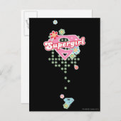 Supergirl Flower Madness Briefkaart (Voorkant / Achterkant)