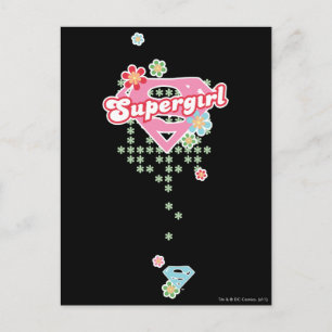 Supergirl Flower Madness Briefkaart