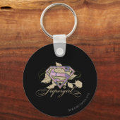 Supergirl Flowers Sleutelhanger (Voorkant)