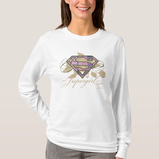 Supergirl Flowers T-shirt (Voorkant)