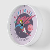 Supergirl Flying Upwards Illustratie (Hoek)