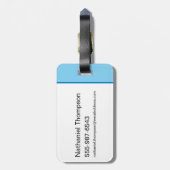 Supergirl Flying Upwards Illustratie Bagagelabel (Achterkant verticaal)