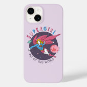 Supergirl Flying Upwards Illustratie Case-Mate iPhone Case (Achterkant)