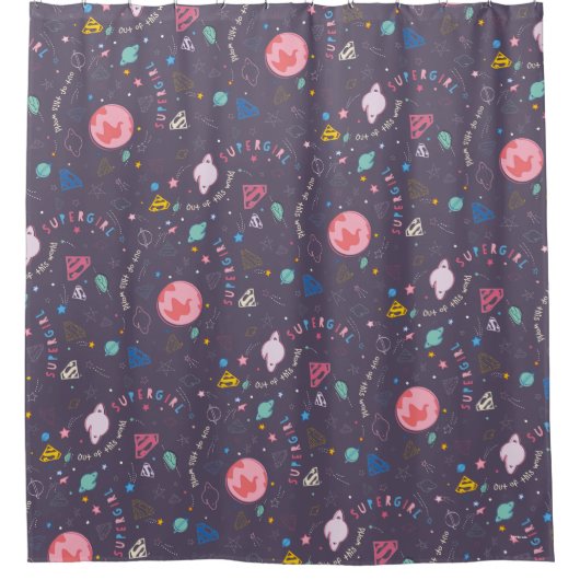 Supergirl Flying Upwards Illustratie Douchegordijn (Voorkant)