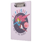 Supergirl Flying Upwards Illustratie Klembord (Links)