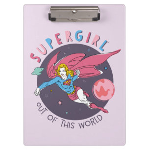 Supergirl Flying Upwards Illustratie Klembord
