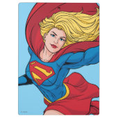 Supergirl Flying Upwards Illustratie Klembord (Achterkant)