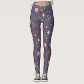Supergirl Flying Upwards Illustratie Leggings (Voorkant)