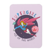 Supergirl Flying Upwards Illustratie Magneet (Verticaal)