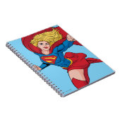 Supergirl Flying Upwards Illustratie Notitieboek (Rechterzijde)