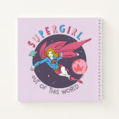 Supergirl Flying Upwards Illustratie Notitieboek (Achterkant)
