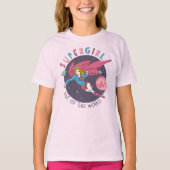 Supergirl Flying Upwards Illustratie T-shirt (Voorkant)