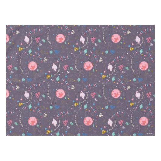 Supergirl Flying Upwards Illustratie Tafelkleed (Voorkant (Horizontaal))