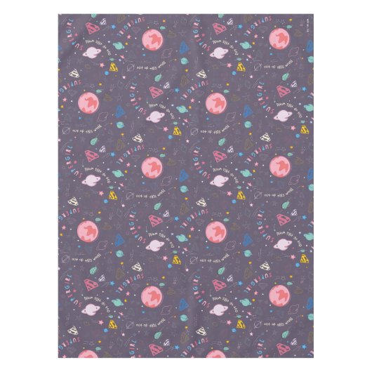 Supergirl Flying Upwards Illustratie Tafelkleed (Voorkant)