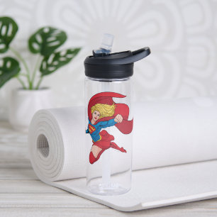 Supergirl Flying Upwards Illustratie Waterfles