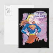 Supergirl Galaxy Briefkaart (Voorkant / Achterkant)