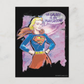 Supergirl Galaxy Briefkaart (Voorkant)