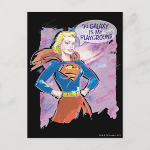 Supergirl Galaxy Briefkaart