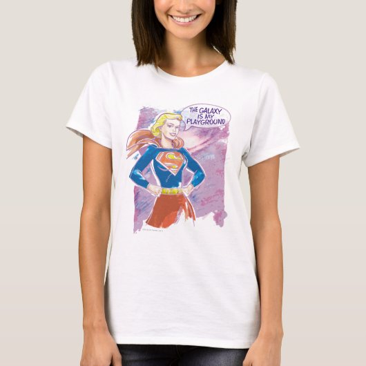 Supergirl Galaxy T-shirt (Voorkant)
