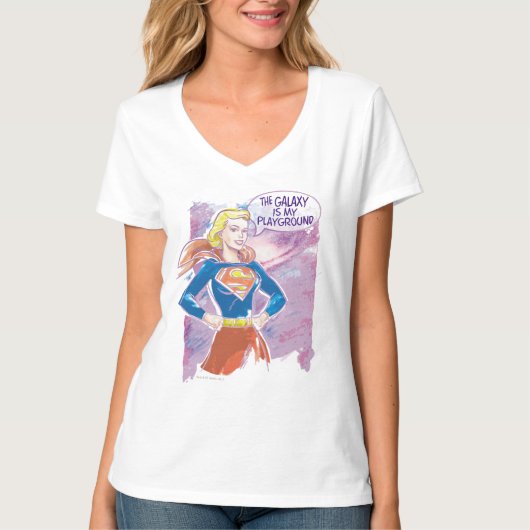 Supergirl Galaxy T-shirt (Voorkant)