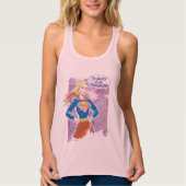 Supergirl Galaxy Tanktop (Voorkant)