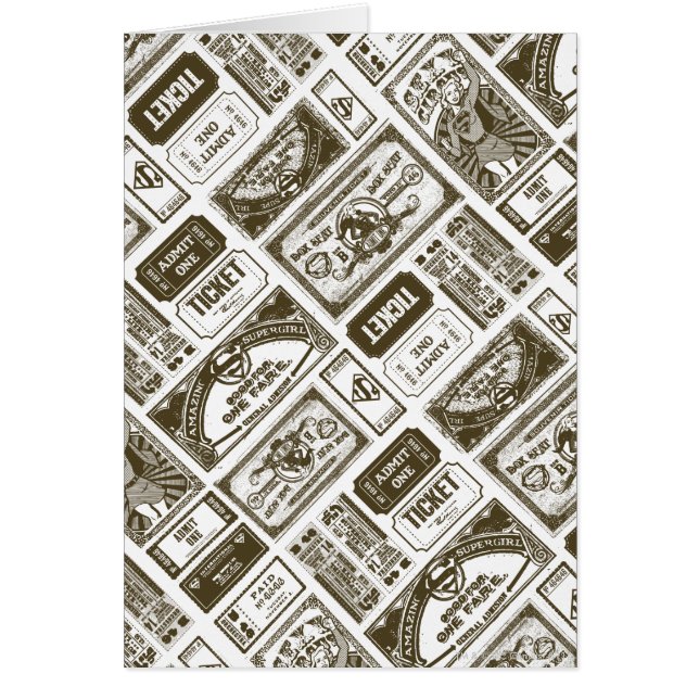 Supergirl Geef één patroon bruin toe (Voorkant)