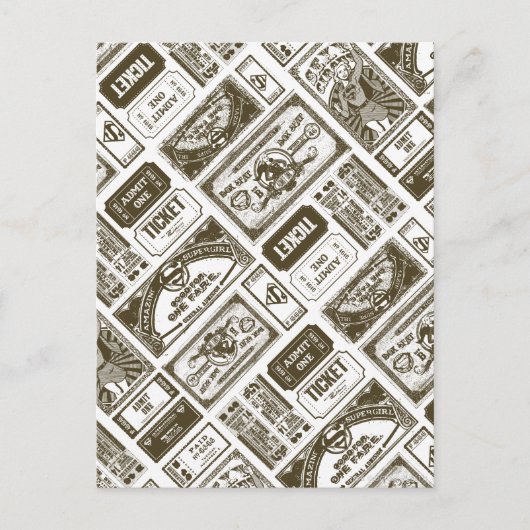 Supergirl Geef één patroon bruin toe Briefkaart (Voorkant)